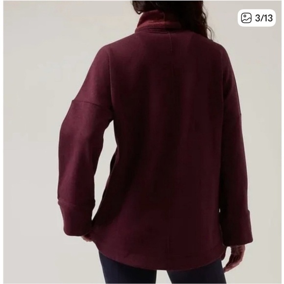 Athleta Sweaters - Athleta Deep Purple Cowl Neck Sweater